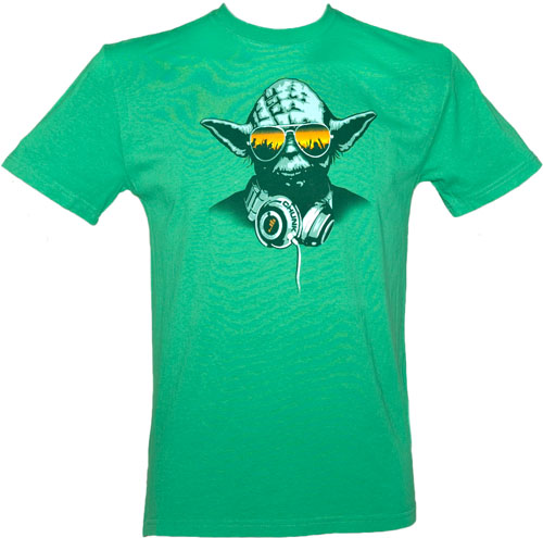 Men` Green DJ Yoda T-Shirt from Chunk