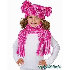 Chunky and Funky Scarf -- Pink