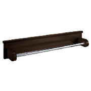 chunky Dark wood Towel Rail