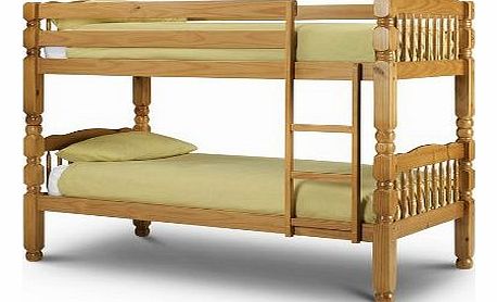 Standard Two Sleeper, 3ft, Solid THICK STRONG Pine Wood BUNK BED Frame