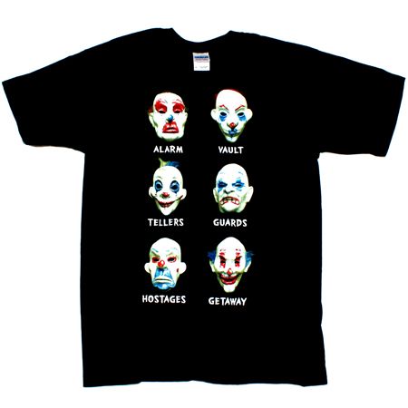 Batman Joker Thieves Masks Black T-Shirt