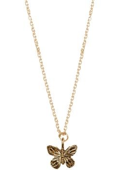 Gold Plated Butterfly Necklace by Cinderela B