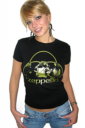Led Zepplin Girls T Shirt Cinema X