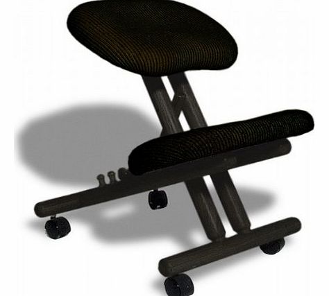 Cinius Professional ergonomic chair without back, Black color
