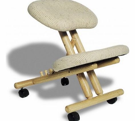 Cinius Professional ergonomic chair without back, Natural color