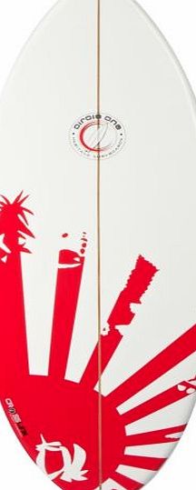 Circle One EPS Core Red Sunrise Skimboard - 50inch