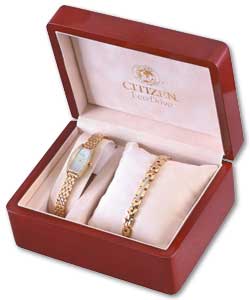 Citizen Eco Drive Ladies Watch with Matching Bracelet