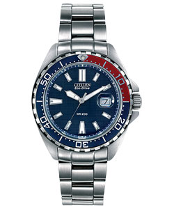 Gents Eco-Drive Stainless Steel Sports Watch