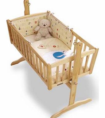 2 Piece Rocking Crib Set - ABC