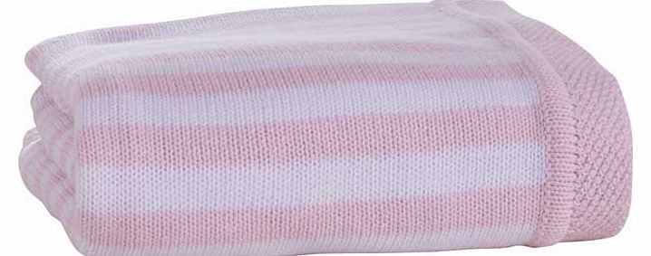 Striped Blanket - Pink/White