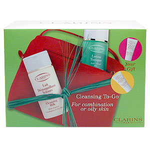 Clarins Cleansing To-Go Gift Bag For Combination Or Oily Skin - size: Single