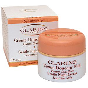 Clarins Gentle Night Cream for Sensitive Skin - size: 50ml