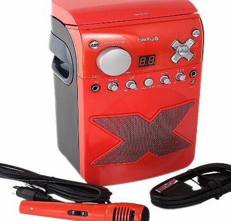 CLARITY  LS-6 CD G Karaoke System - Red
