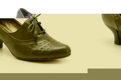 Clarks About Face Grey Leather