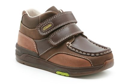 Clarks Driftwood Inf Brown Leather