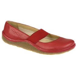 Female Edge Hollywood Leather Upper Leather/Textile Lining Casual Shoes in Black, Cherry