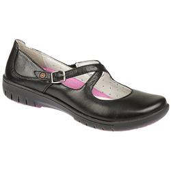 Female Un Lady Leather Upper Leather/Textile Lining Casual Shoes in Black
