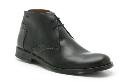Clarks Getit Town Black Leather