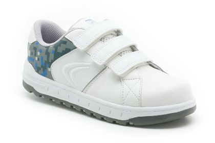 Clarks Inf Hang Time White/Blue Leather