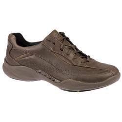Male WAVE TIME Leather Upper Textile Lining Back To School in Ebony, Grey