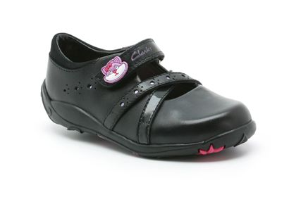 Clarks Molly Star Pre Black Leather