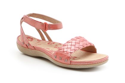 Clarks Pancake Day Coral Leather