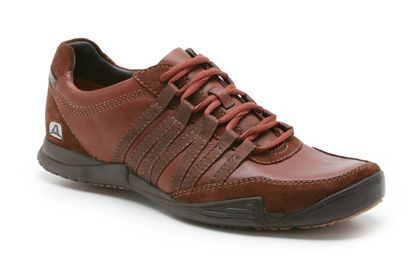 Clarks Pelican Lace Mahogany Leather