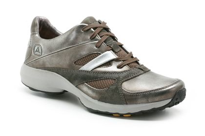 Clarks Plato Lace Pewter Leather