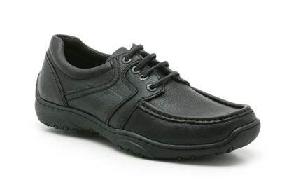 Clarks Realm Act Black Leather