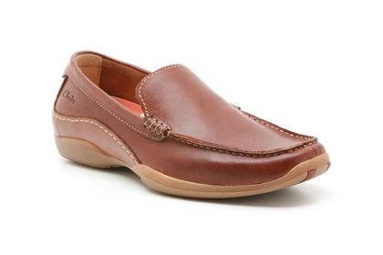 Clarks Rotor Beat Tan Leather