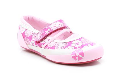 Clarks Tea Time Inf Pink Fabric