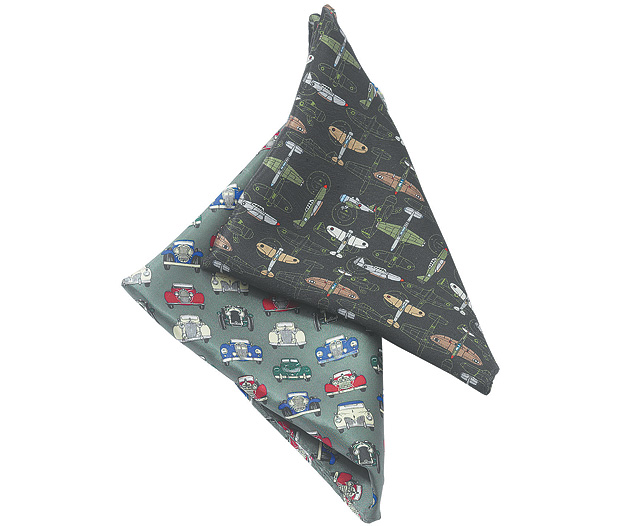 Classic Cars Silk Hankie