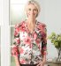 Classic Collection Floral Print Frilled Blouse