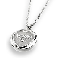 Classic Marry Me Sterling Silver Pendant