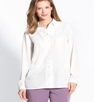 Classic Plain Blouse With Long Sleeves