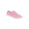 classic Plimsol Shoes - Lace Up (Pink)