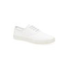 classic Plimsol Shoes - Lace Up (White)