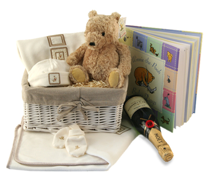 Pooh Bear Gift Basket - Luxury