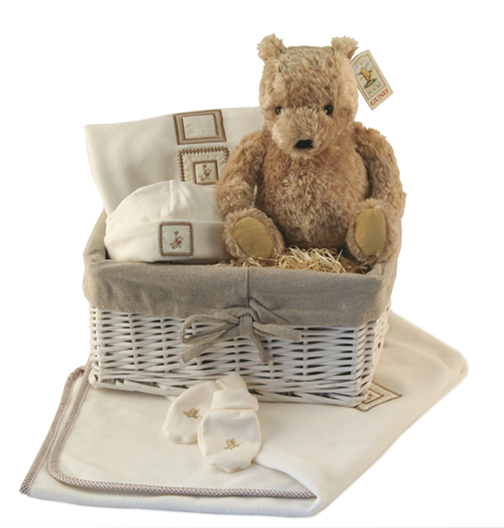 Classic Pooh Bear Gift Basket