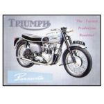 Classic Wheels Triumph Bonneville tribute plaque