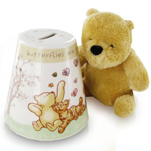 Classic Winnie the Pooh Money Piggy Bank and