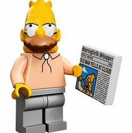 The Simpsons Lego Mini Figure Grandpa