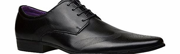 ClassyDude Mens Fashion New Black Leather Shoes Formal Smart Dress UK Size 6 7 8 9 10 11 (UK 8 / EU 42, Black)