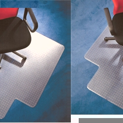 Cleartex Chair Mat Rectangular Low-Medium 2.3mm