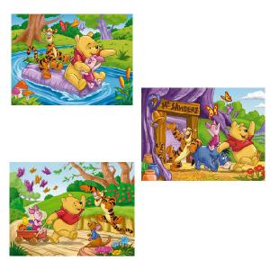 Winnie The Pooh 3 Puzzles 9 12 and 18 Piece Jigsaw Puzzles