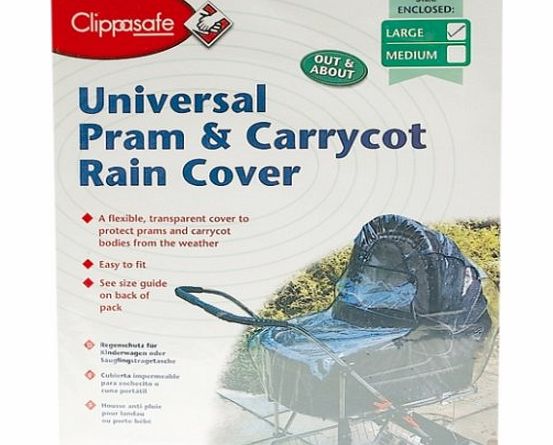 Clippasafe Ltd Clippasafe Universal Pram & Carrycot Rain Cover (Large)