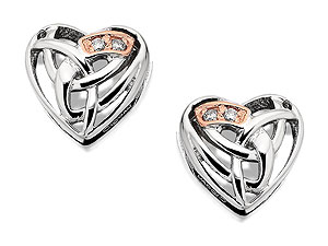 Eternal Love Silver 9ct Rose Gold And