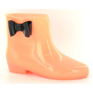 Cloggs Glow In The Dark Bow Welly - Orange
