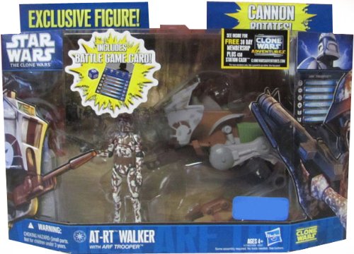 Star Wars The Clone Wars Exclusive Ryloth AT-RT WALKER with CAMO ARF TROOPER