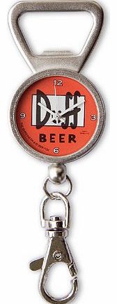 Close Up THE SIMPSONS DUFF BEER BOTTLE OPENER WITH CLOCK